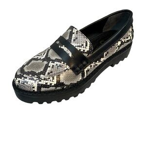 Circus Sam Edelman Penny Loafers Platform Women’s 6.5 Snake Print Slip On